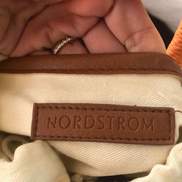 Nordstrom Round straw bag with tassel - Picture 2 of 5